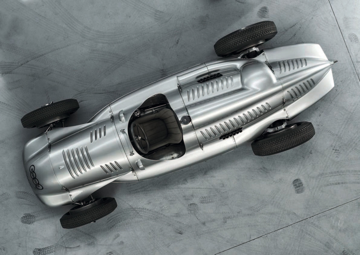 Auto Union Type D twin-supercharger overhead