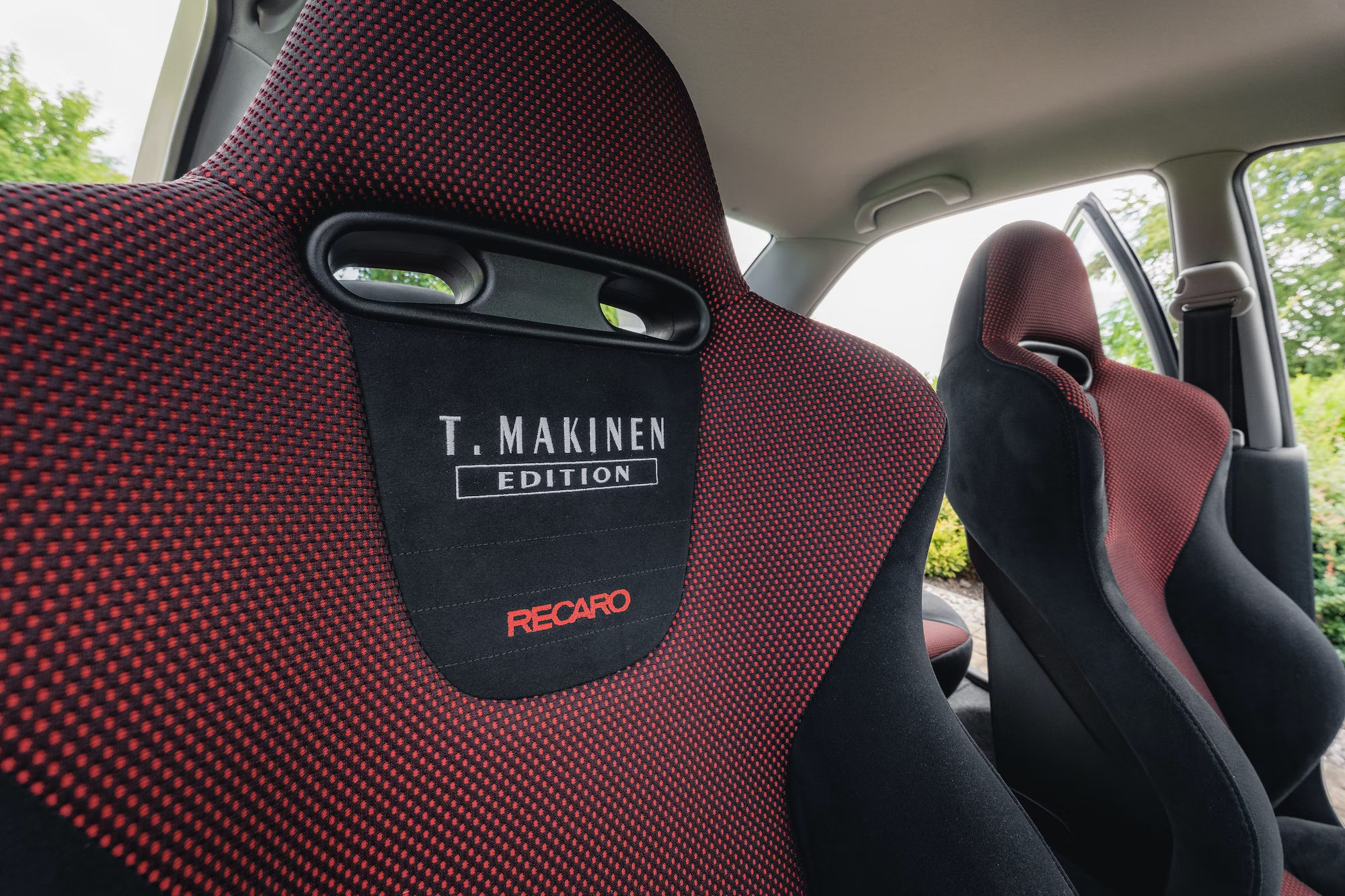 EVO Tommy Makinen Edition interior seat closeup
