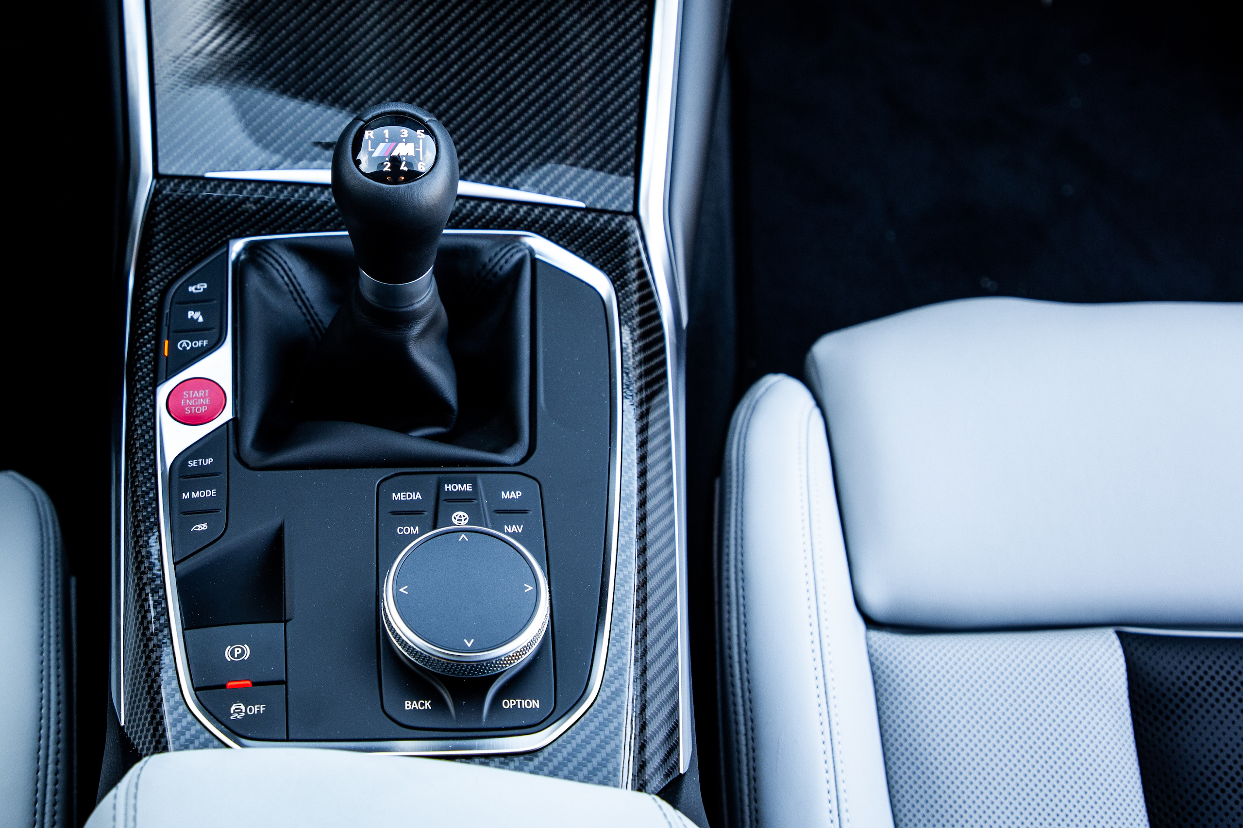 2022 BMW M3 interior center console