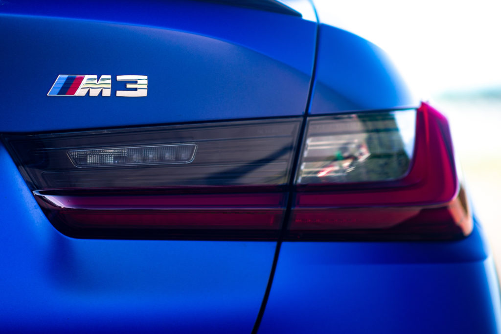 2022 BMW M3 taillight closeup