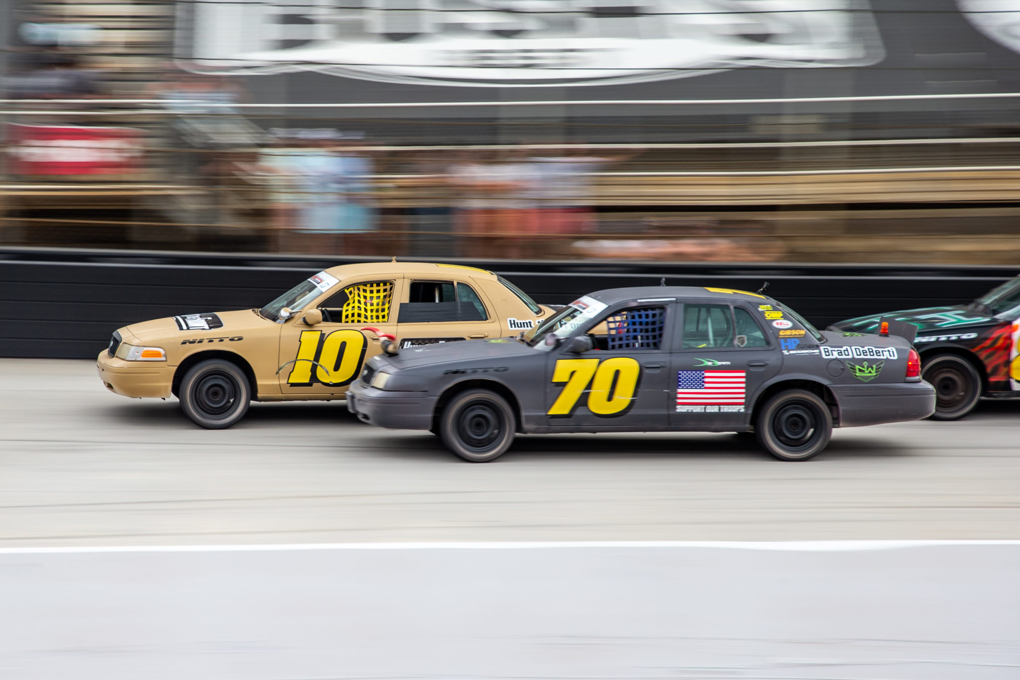 Cleetus McFarland hosts Crown Vic racing at Bristol Motor Speedway