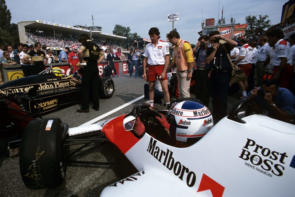 1985 Alain Prost and Ayrton Senna Lotus