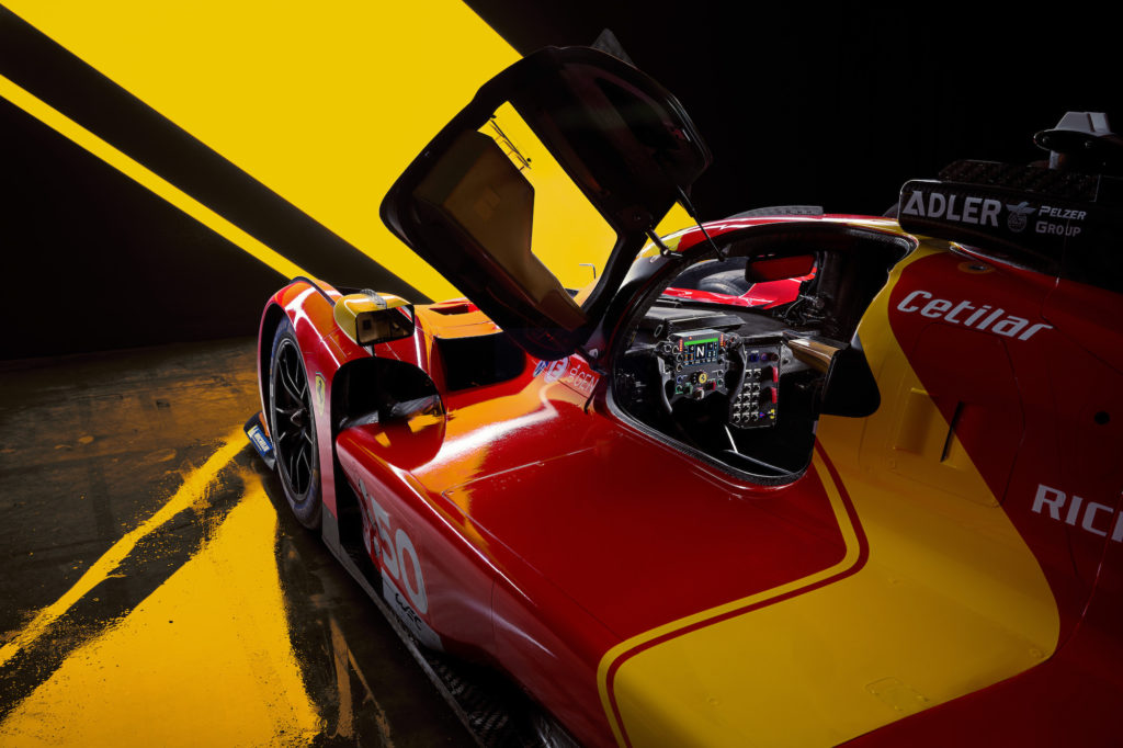 Ferrari 499P Le Mans racer door open