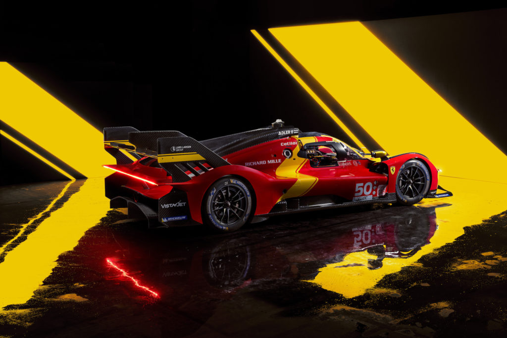 Ferrari 499P Le Mans racer rear