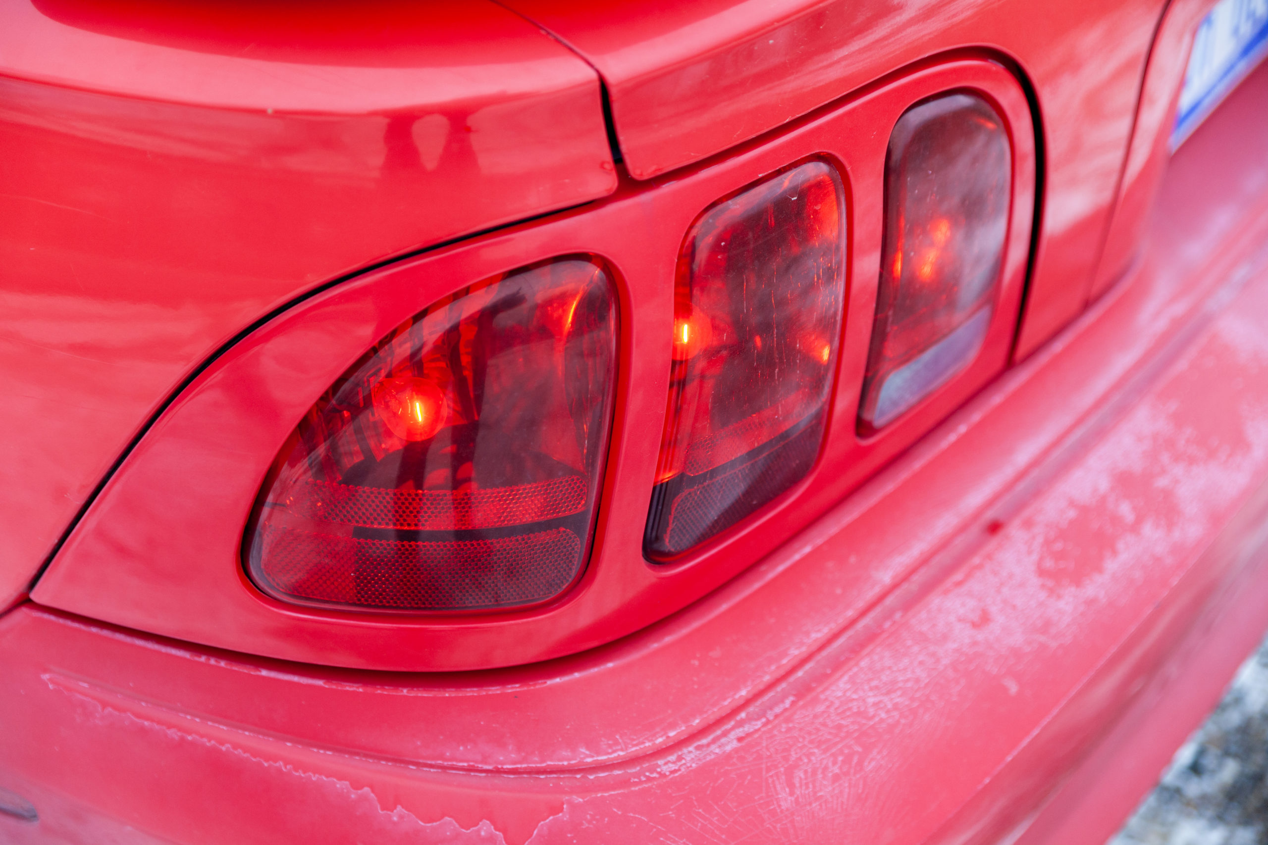 Drift Mustang Chris Stark taillight closeup