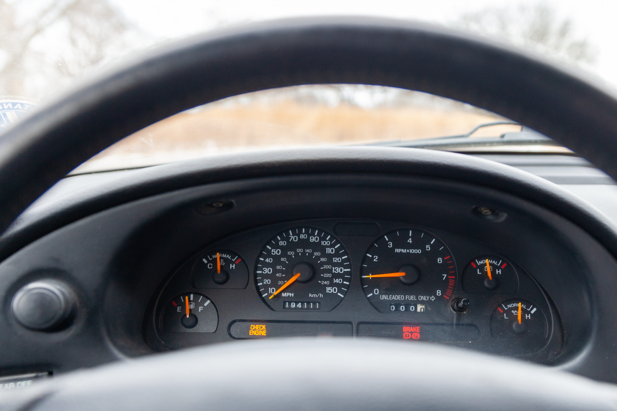 Drift Mustang Chris Stark interior dash lights