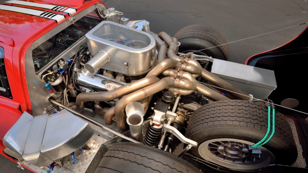 1967 Ford GT40 MK IV engine bay left