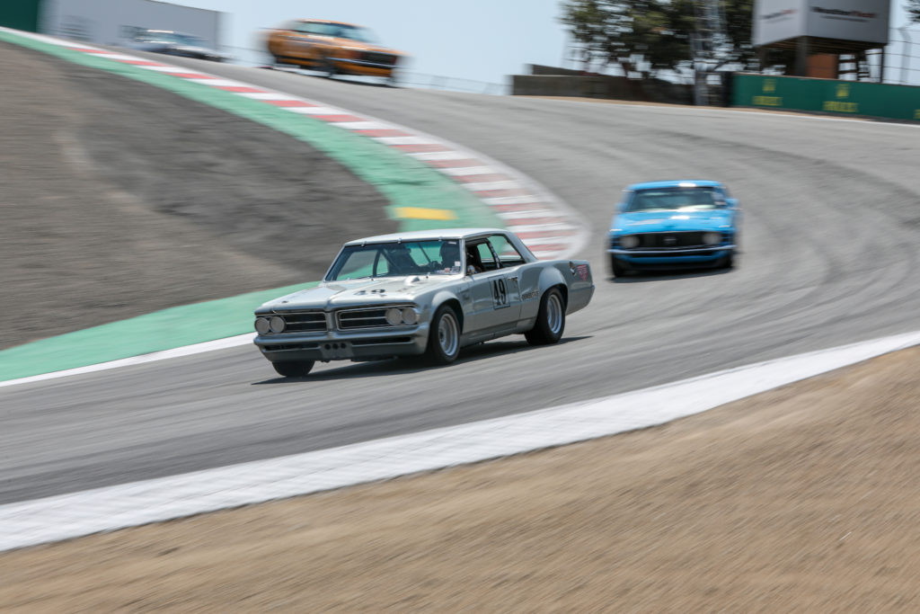 Gray Ghost 1964 Pontiac Tempest corkscrew racing action