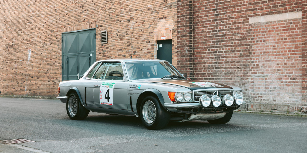 Rally’s least likely champion? A V-8, automatic Benz