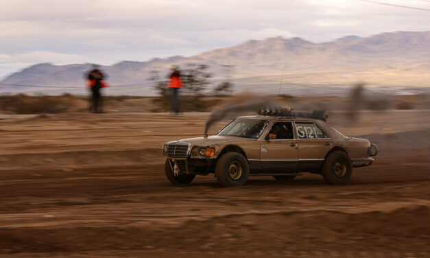 This affordable oil-burning Benz turned heads at the Mint 400